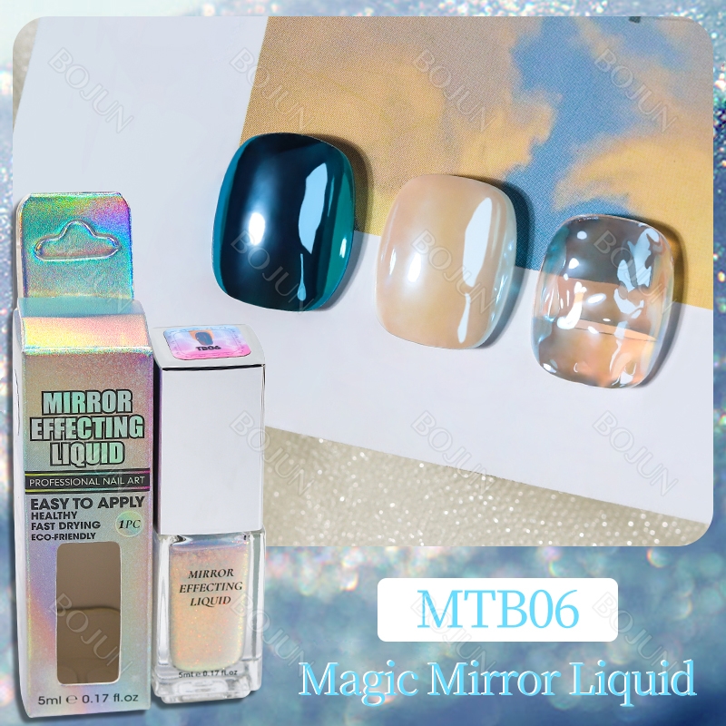 BOJUN MTB06 | Mirror White Pearl Moonlight Aurora Effect Liquid Chrome Powder 5ml